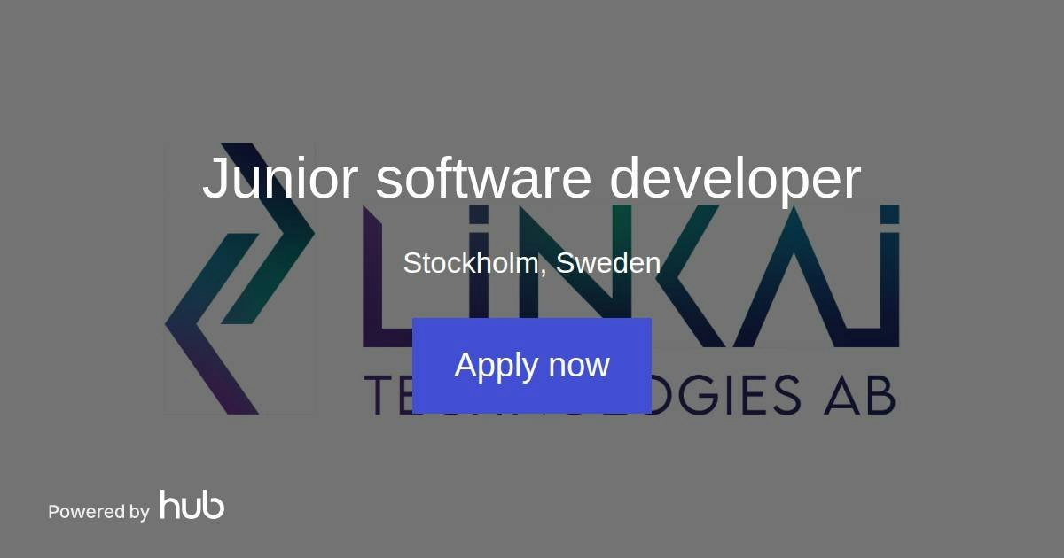 The Hub | Junior software developer | LINKAI Technologies AB