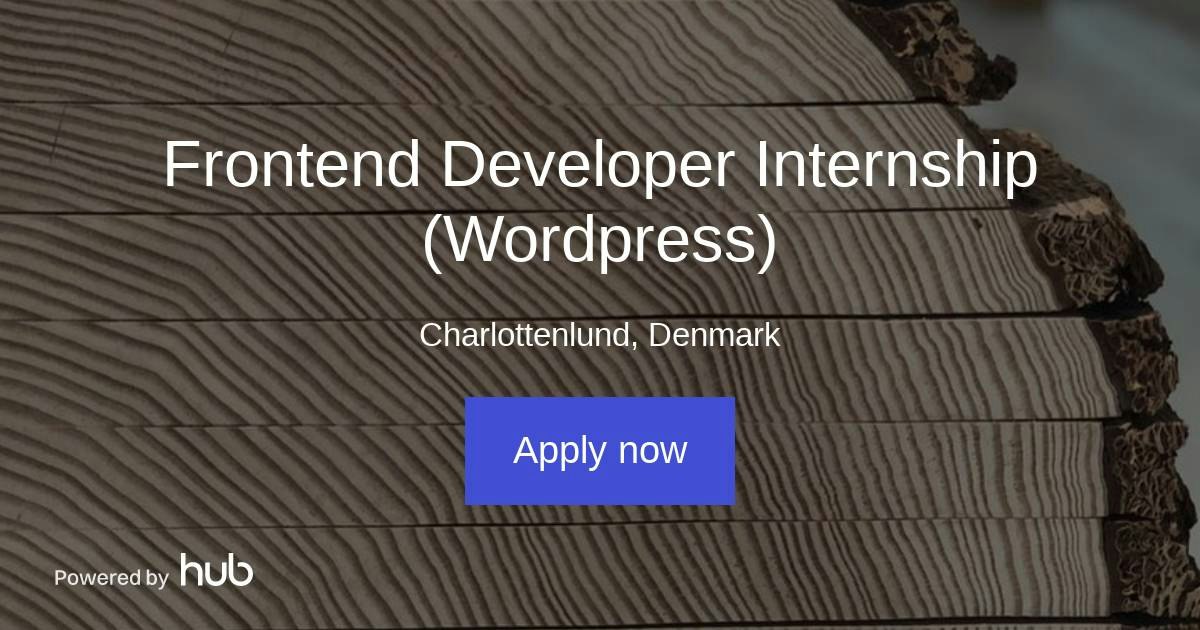 The Hub | Frontend Developer Internship (Wordpress) | EXPLOY