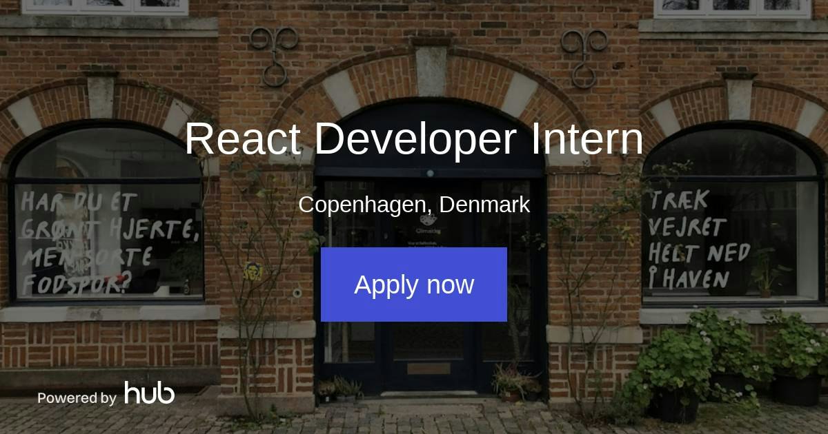 The Hub | React Developer Intern | Climaider