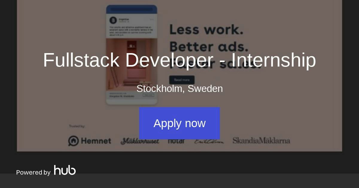 The Hub | Fullstack Developer - Internship | Brightbee