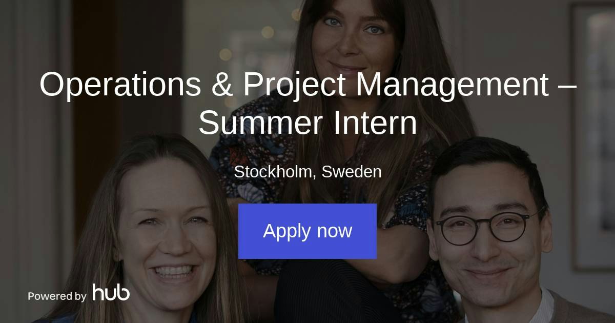 The Hub | Operations & Project Management – Summer Intern | Tilly