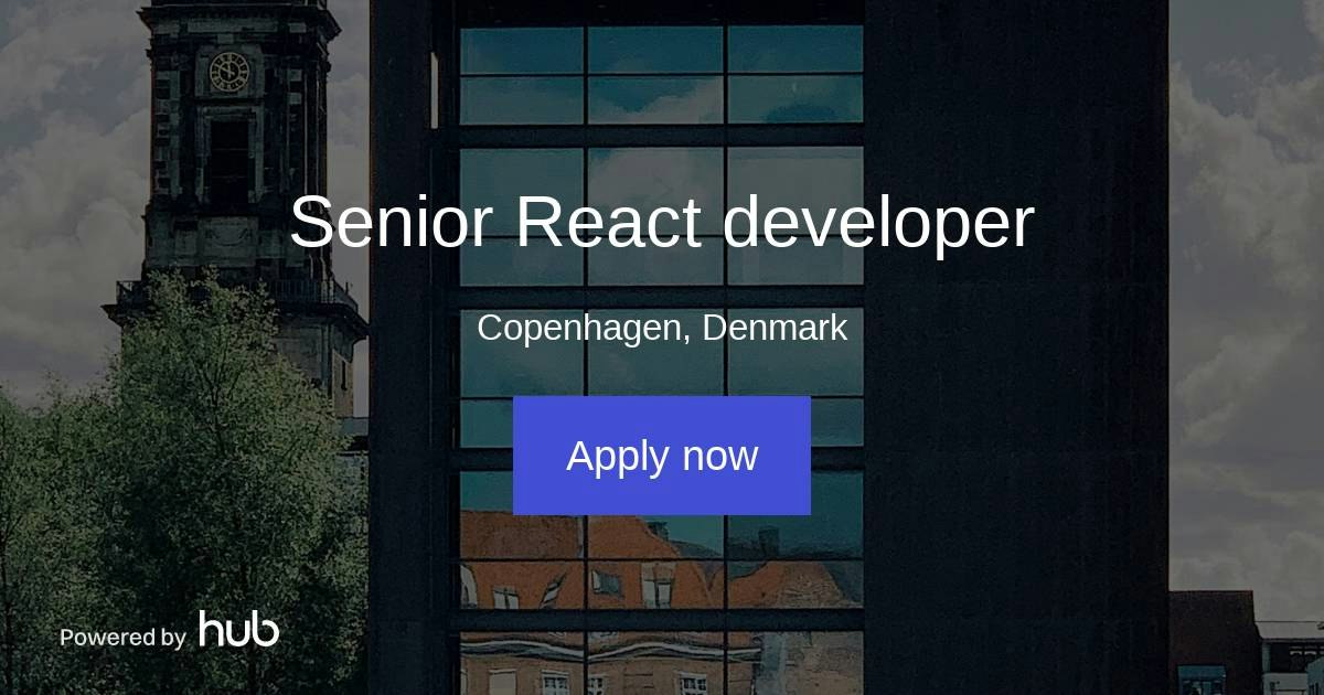 The Hub | Senior React developer | Performativ