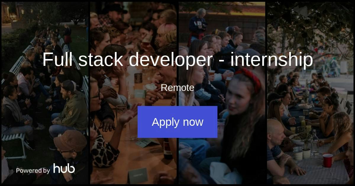 The Hub | Full stack developer - internship | Speedfriending