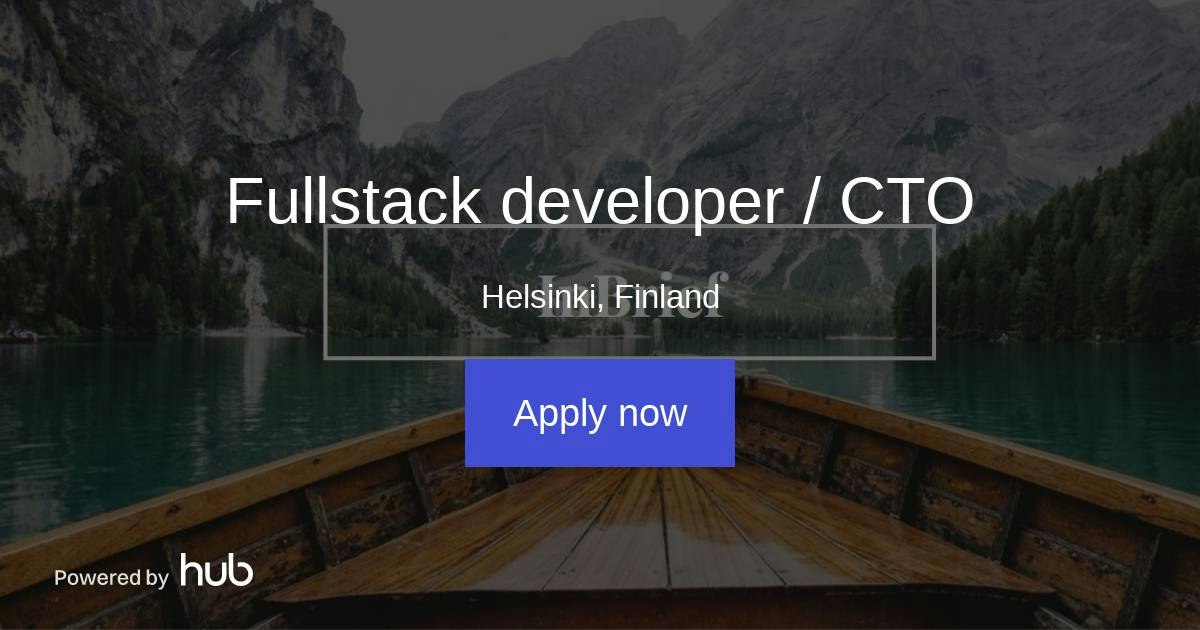 The Hub | Fullstack developer / CTO | InBrief