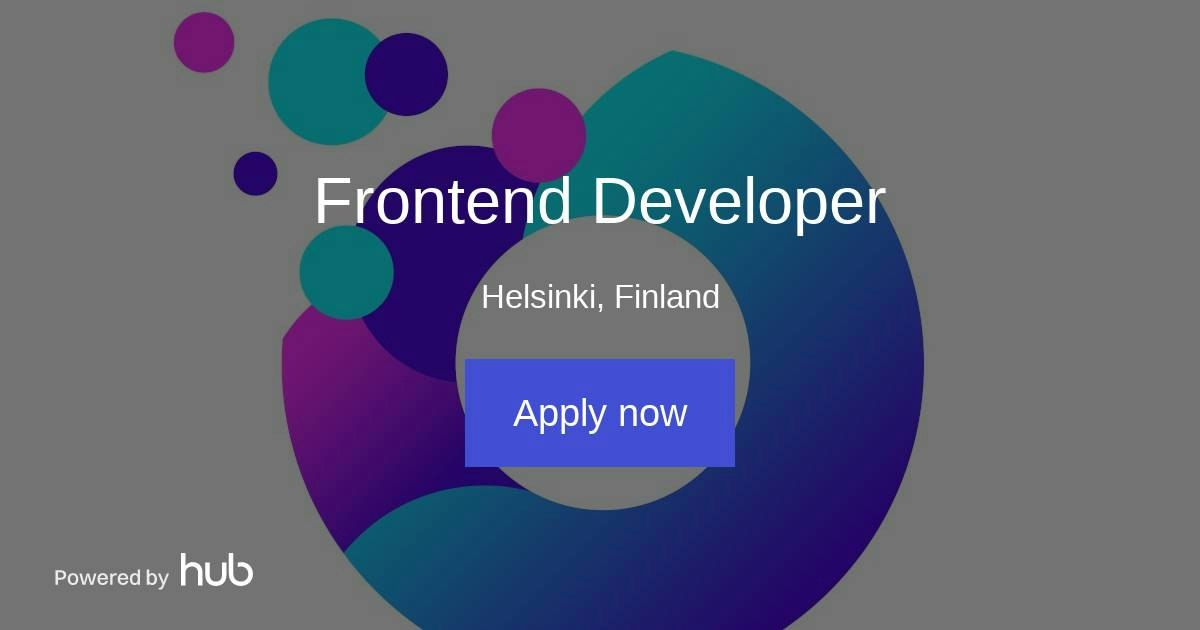 The Hub | Frontend Developer | Valocode