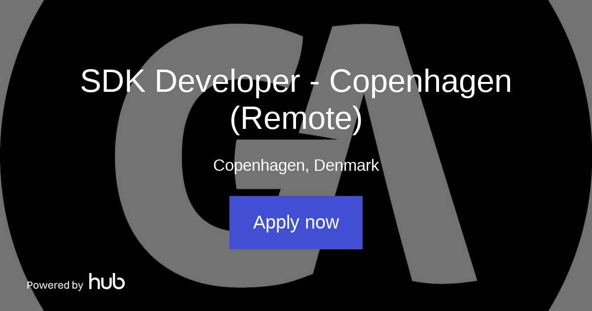 The Hub | SDK Developer - Copenhagen (Remote) | GameAnalytics