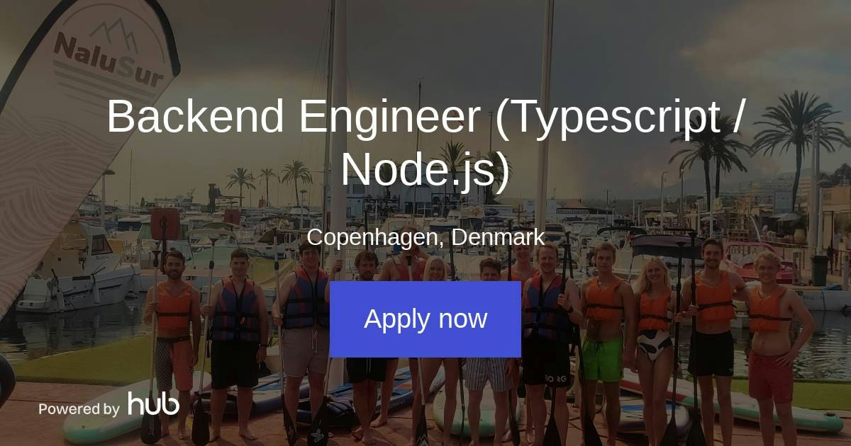 The Hub | Backend Engineer (Typescript / Node.js) | Weld