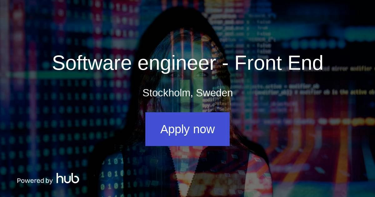 The Hub | Software engineer - Front End | Genvalues