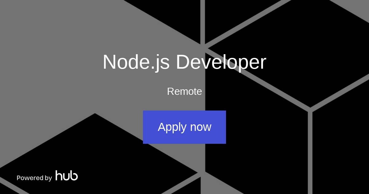 The Hub | Node.js Developer | Hypercore Protocol