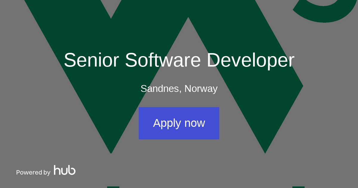 The Hub | Senior Software Developer | W3schools Network AS