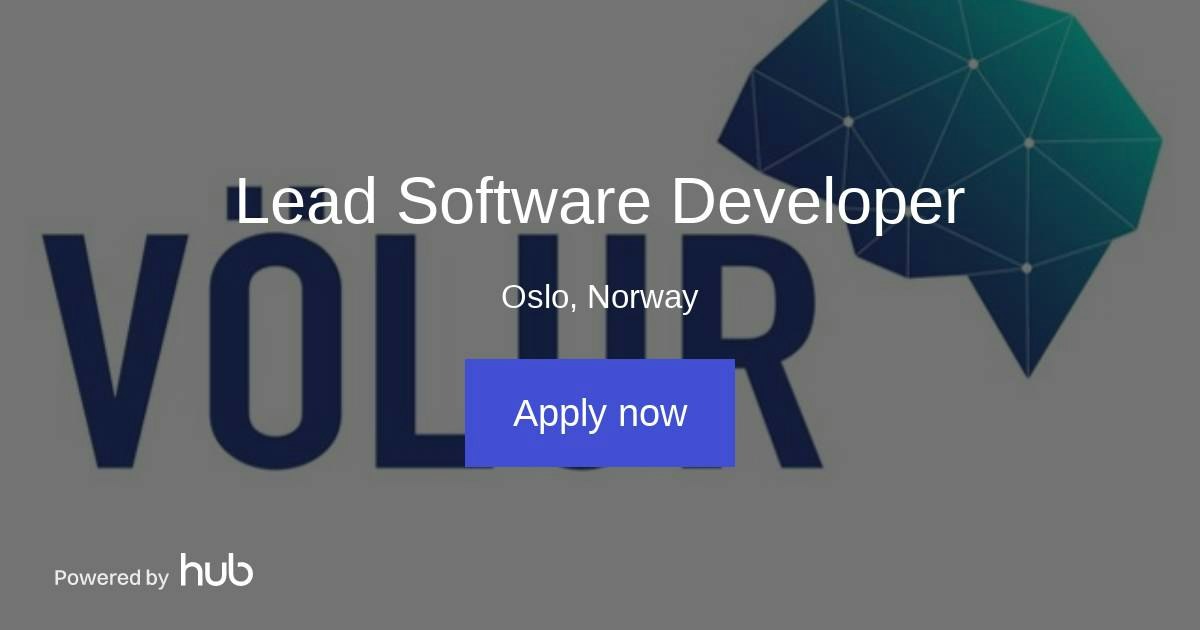The Hub | Lead Software Developer | Völur AS