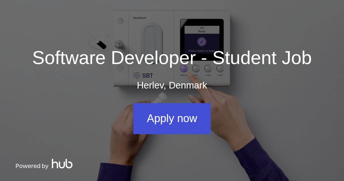 Sbt Developer The Hub | Software Developer - Student Job | SBT Instruments A/S