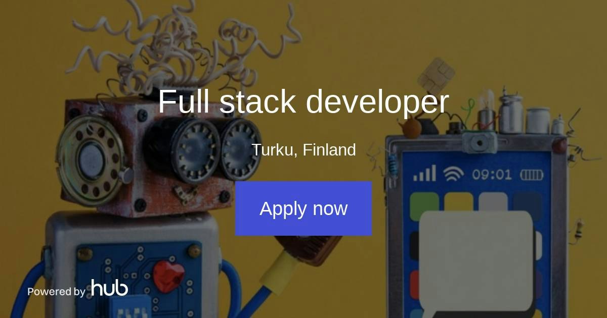 The Hub | Full stack developer | Broomu Digitals Oy