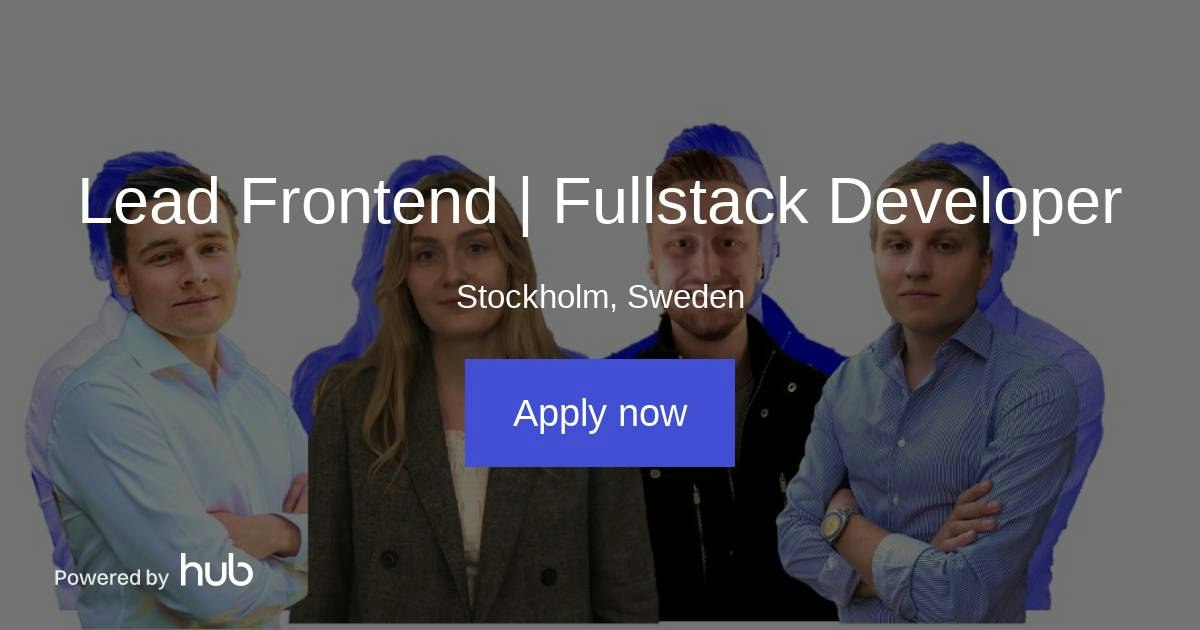 The Hub | Lead Frontend | Fullstack Developer | dibz.se