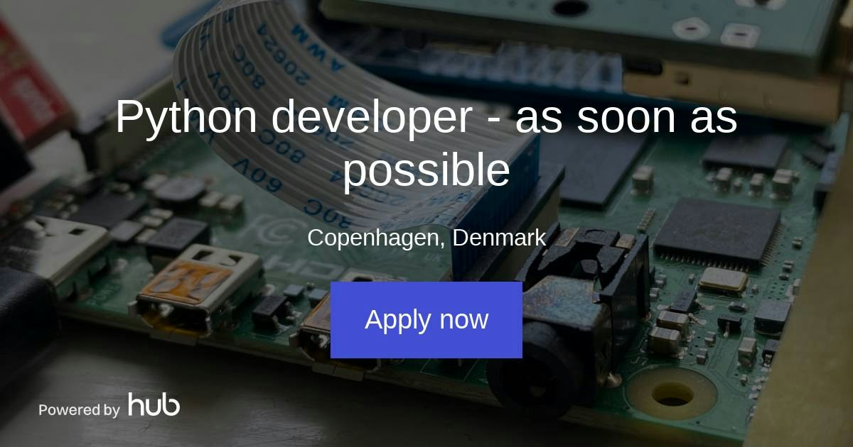The Hub | Python developer - as soon as possible | UX mentor