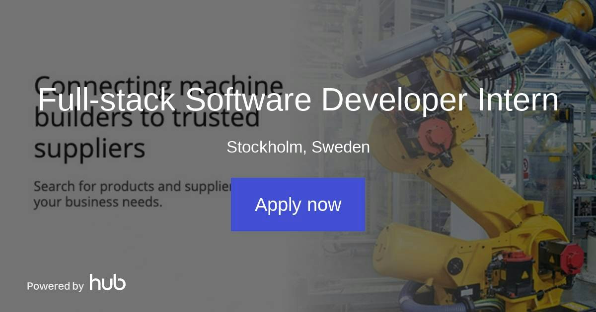 The Hub | Full-stack Software Developer Intern | SourceMe