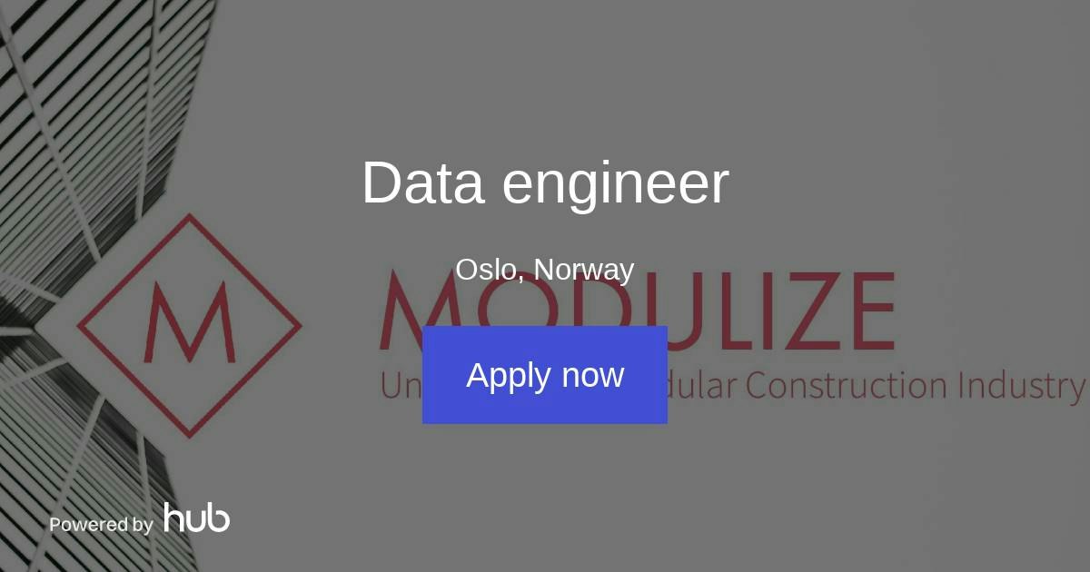 The Hub | Data engineer | Modulize