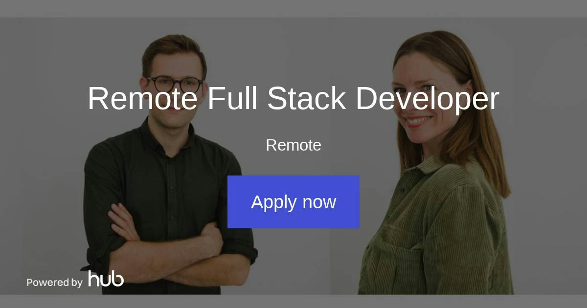 The Hub | Remote Full Stack Developer | Likvido.com