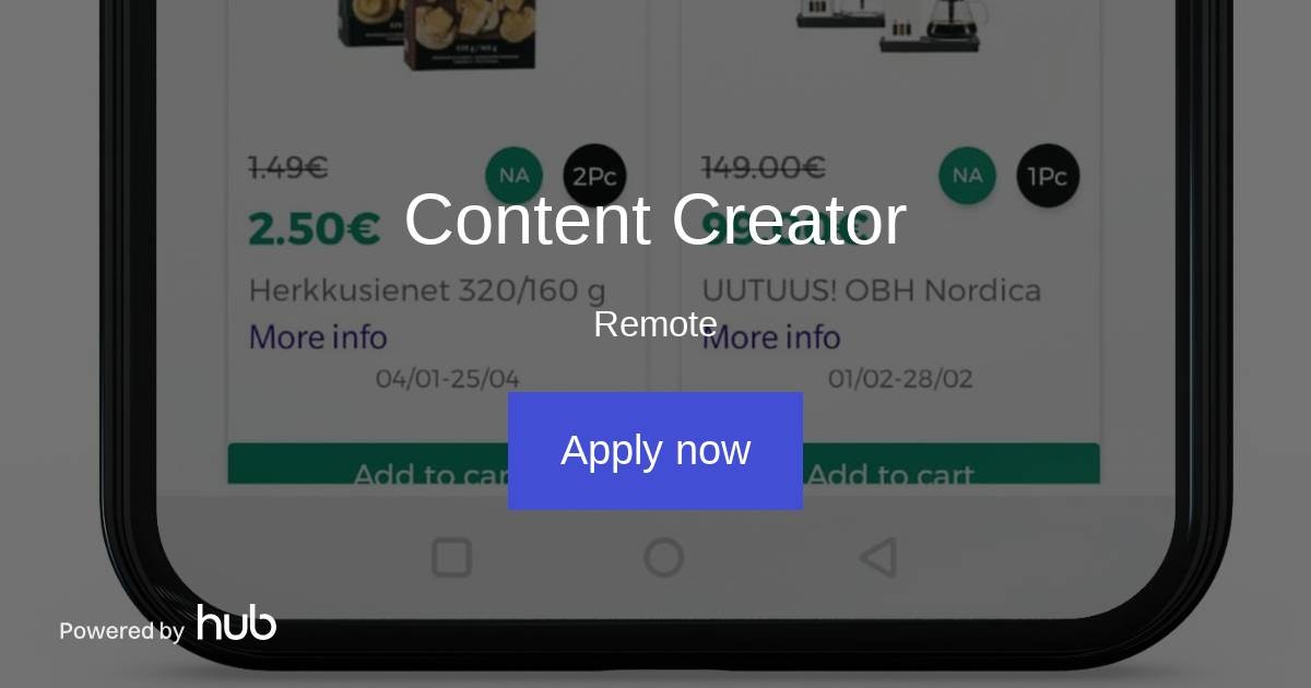 The Hub Content Creator Smappy Application Oy