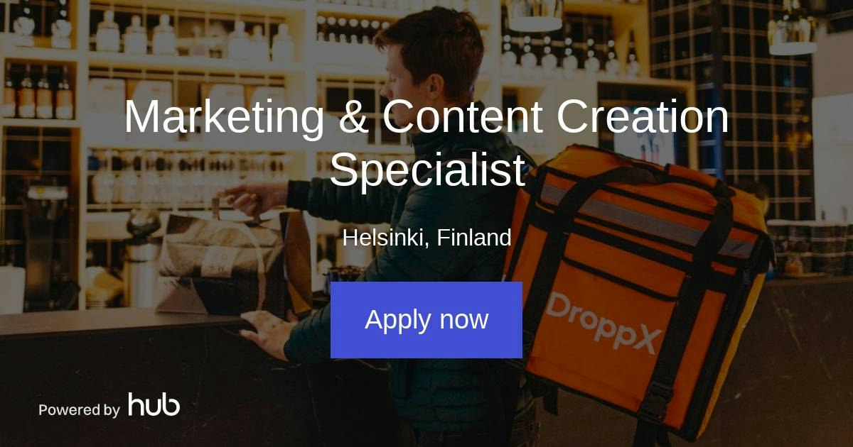 The Hub | Marketing & Content Creation Specialist | DroppX