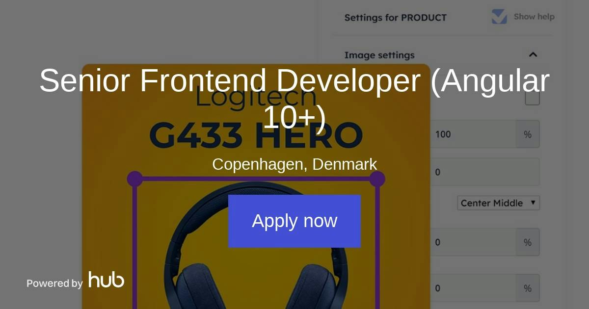 The Hub | Senior Frontend Developer (Angular 10+) | Confect.io