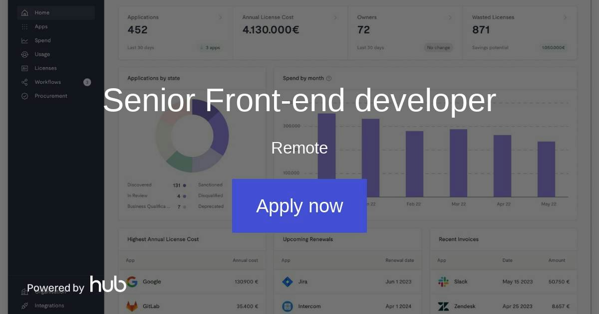 The Hub | Senior Front-end developer | Viio