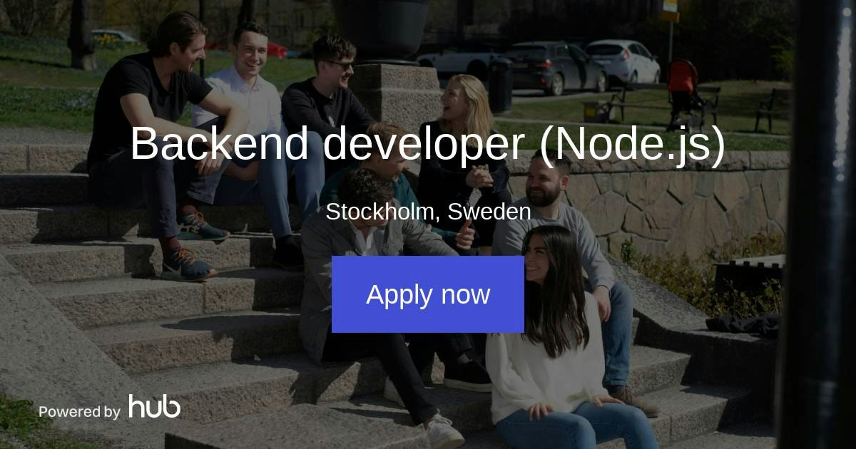 The Hub | Backend developer (Node.js) | Bower