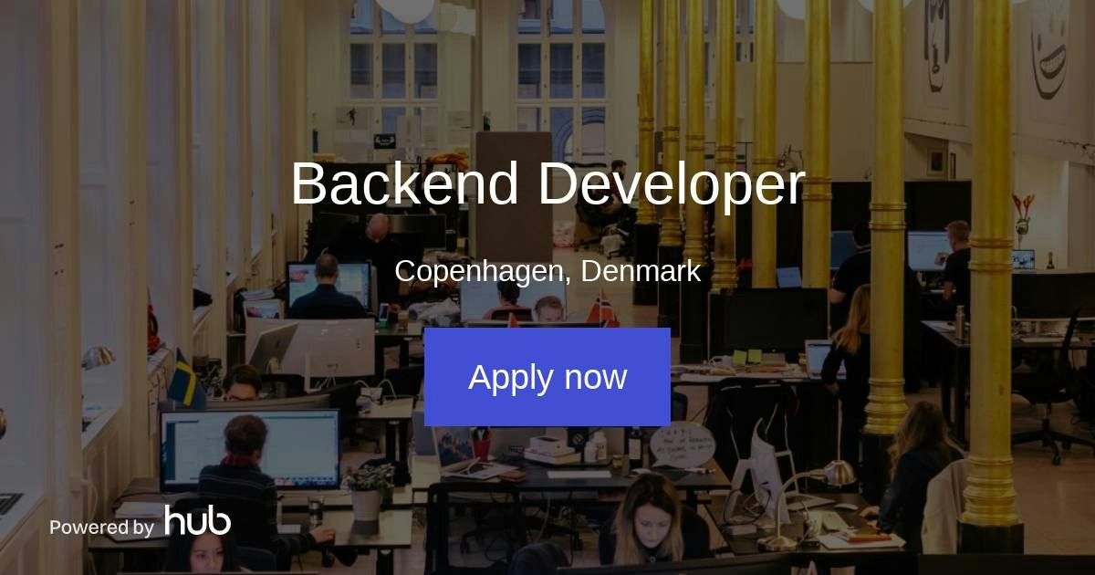 The Hub | Backend Developer | The HabLab ApS