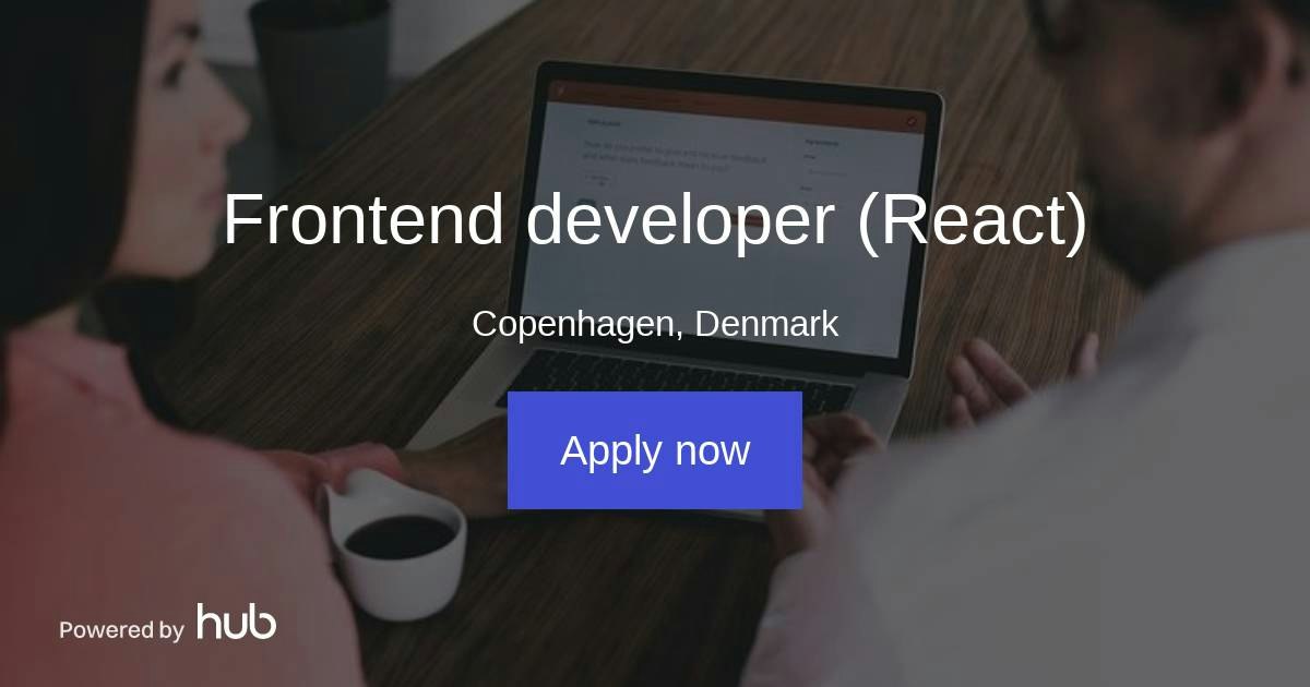 The Hub | Frontend developer (React) | Duuoo