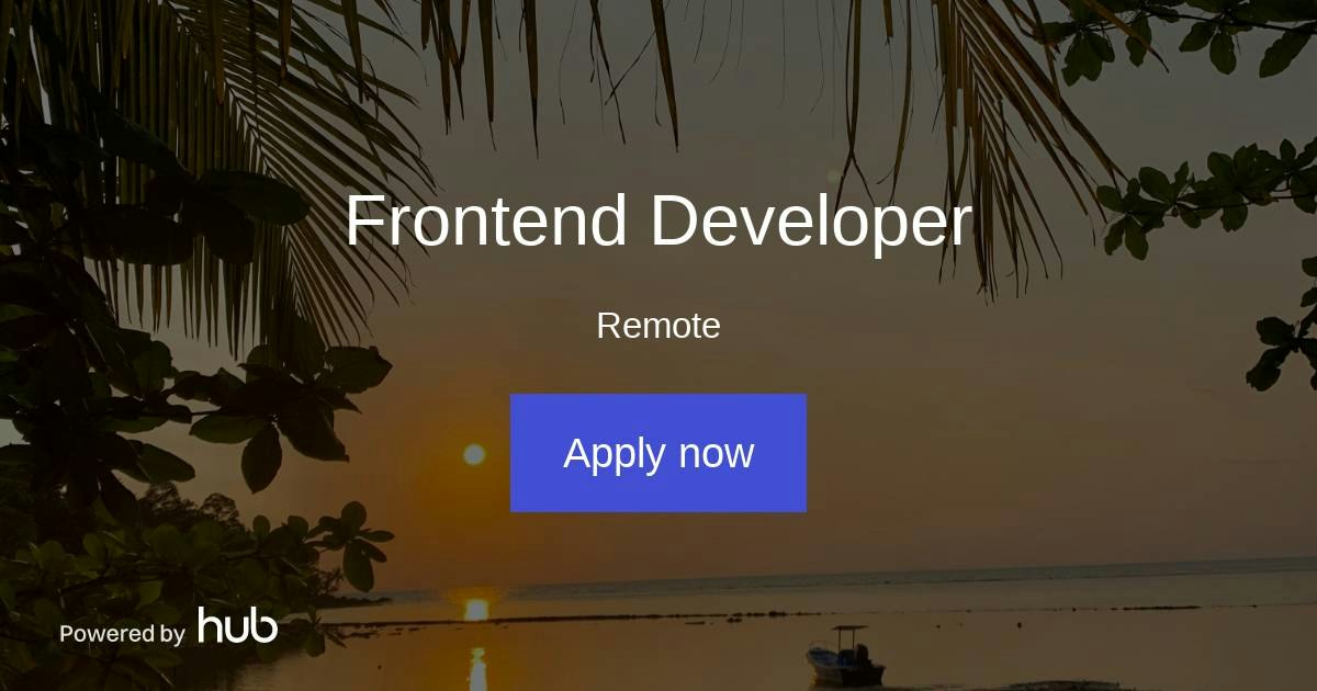 The Hub | Frontend Developer | Edventures