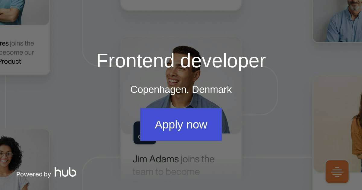 The Hub | Frontend developer | The Org