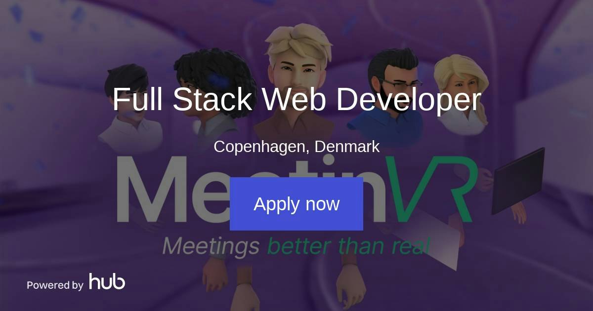 The Hub | Full Stack Web Developer | MeetinVR