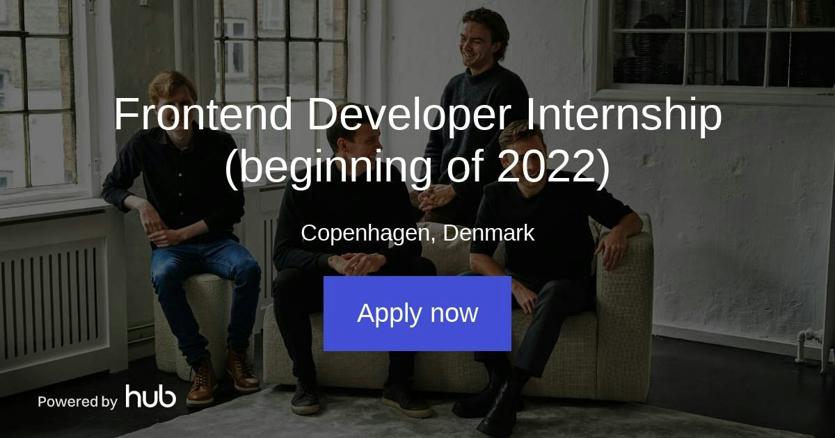 The Hub | Frontend Developer Internship (beginning of 2022) | Walor