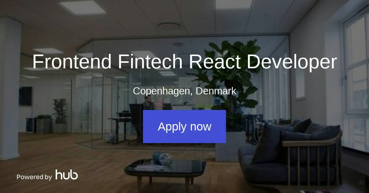 The Hub | Frontend Fintech React Developer | Plata