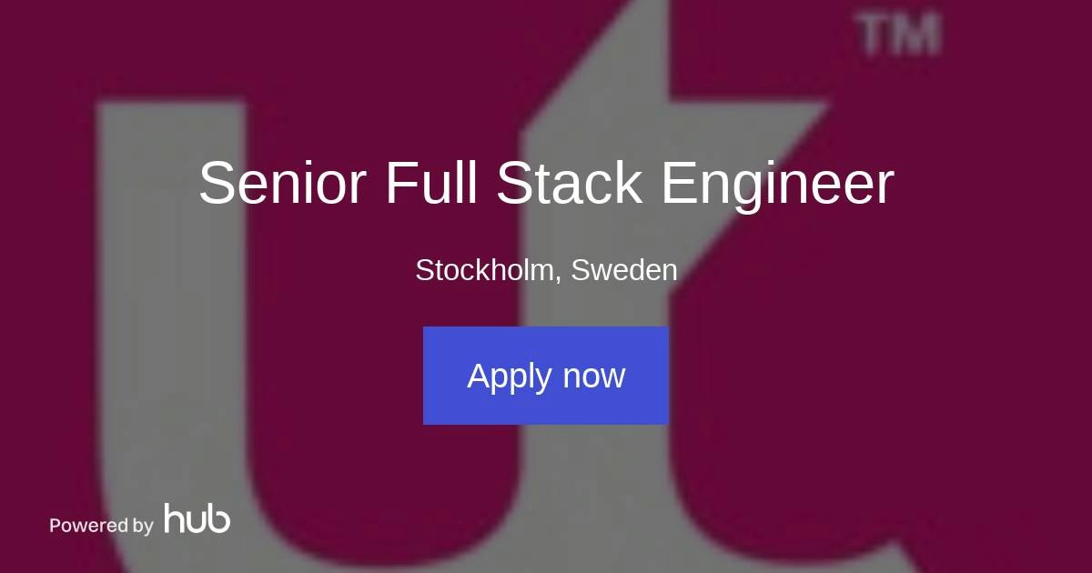 The Hub | Senior Full Stack Engineer | Utopia Music