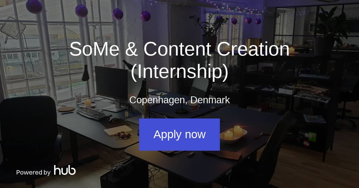 The Hub SoMe & Content Creation (Internship) adesso Denmark ApS