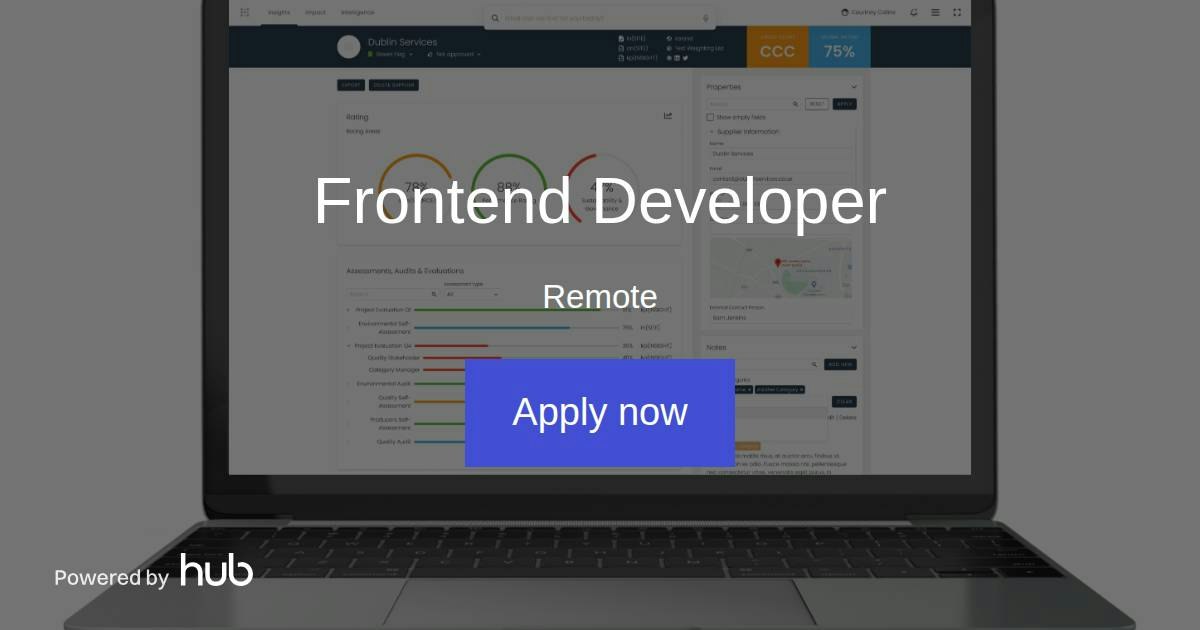The Hub | Frontend Developer | Kodiak Hub