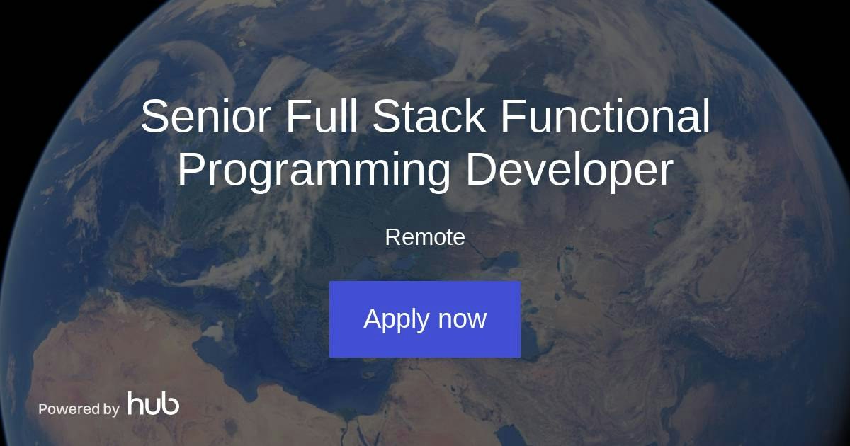 The Hub | Senior Full Stack Functional Programming Developer | MoveNation