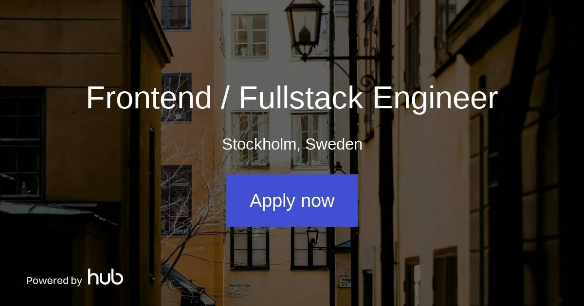 The Hub | Frontend / Fullstack Engineer | Movesta