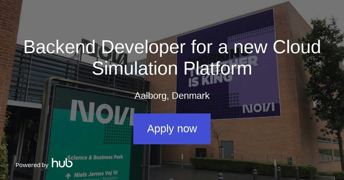 The Hub | Backend Developer for a new Cloud Simulation Platform ...