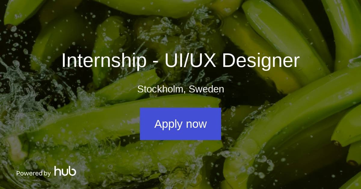 The Hub | Internship - UI/UX Designer | TradeBay