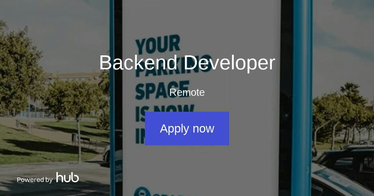 The Hub | Backend Developer | OPARKO