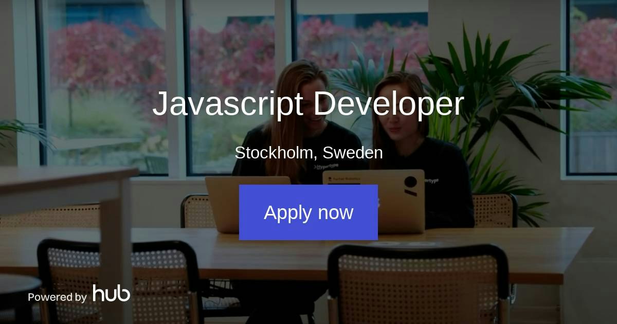 The Hub | Javascript Developer | Hypertype