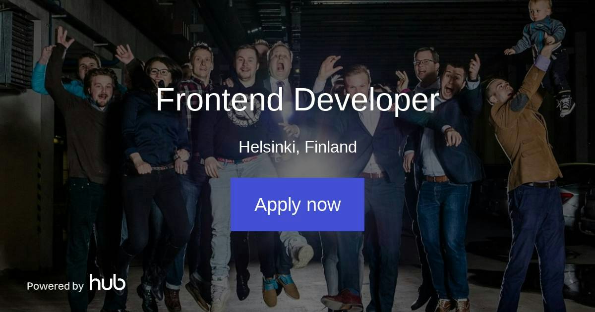 The Hub | Frontend Developer | giosg