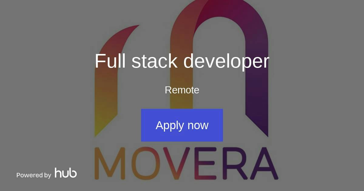 The Hub | Full stack developer | Movera