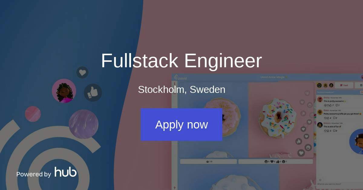 The Hub | Fullstack Engineer | Univid