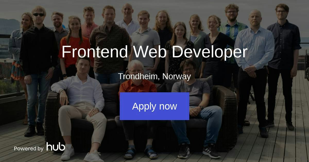 The Hub | Frontend Web Developer | Nomono