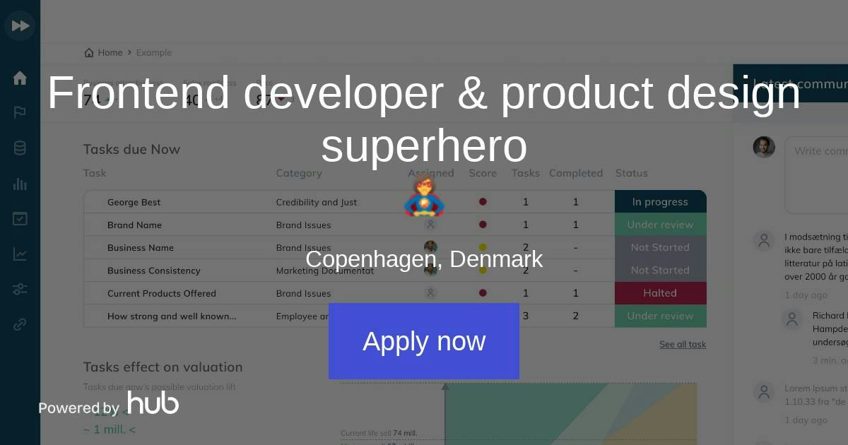 The Hub | Frontend developer & product design superhero 🦸‍♀️ | Exitplanner