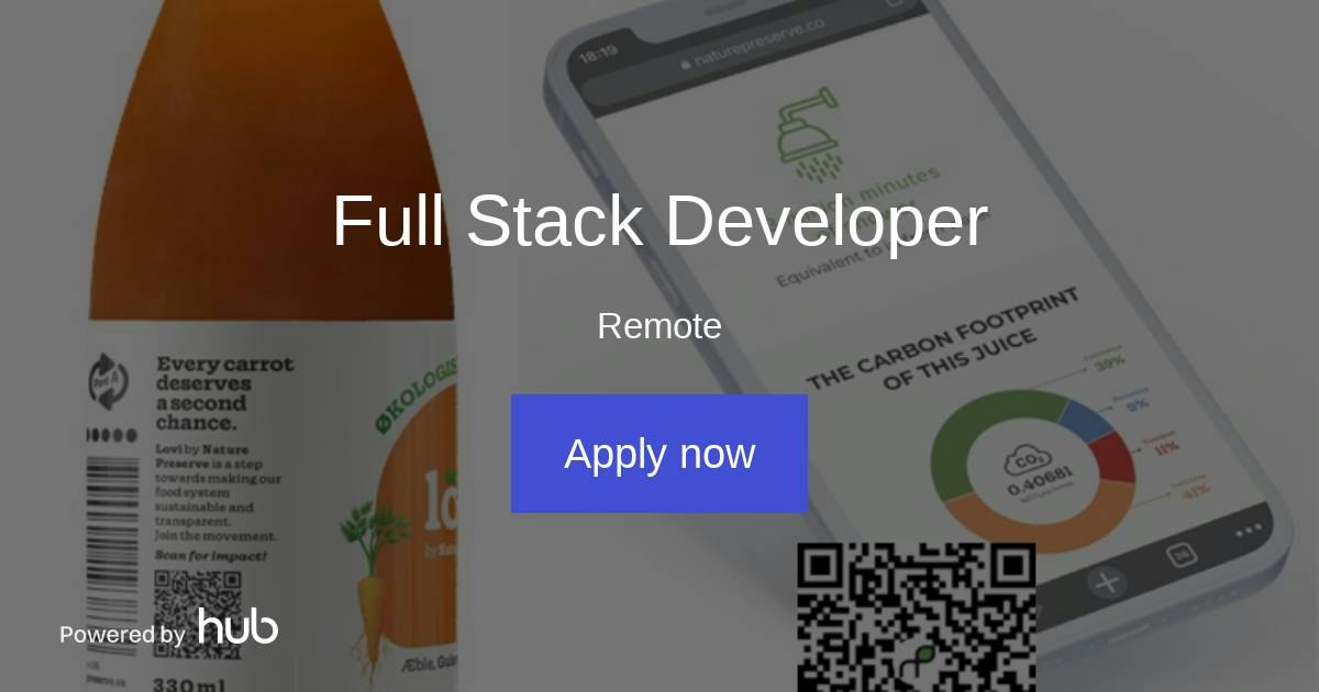The Hub | Full Stack Developer | Nature Preserve ApS