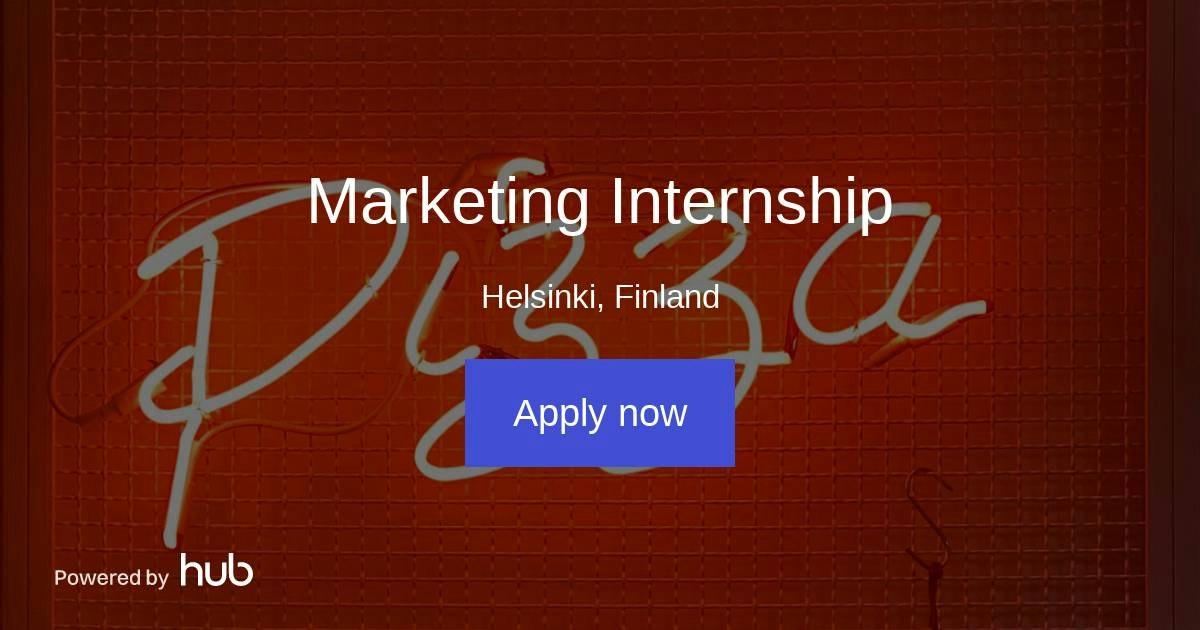 The Hub | Marketing Internship | Munchi